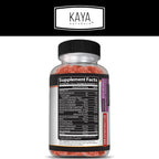 Kaya Naturals Adult Multi Vitamin Gummy - Multivitamínico en Gominolas para Adultos con Biotina, Vitamina A, B12, C, E, Zinc y Ácido Fólico - Sabor Fresa - Sin Gluten