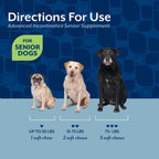 NaturVet Senior Advanced Incontinence - Suplemento para Perros - 60 Masticables Blandos