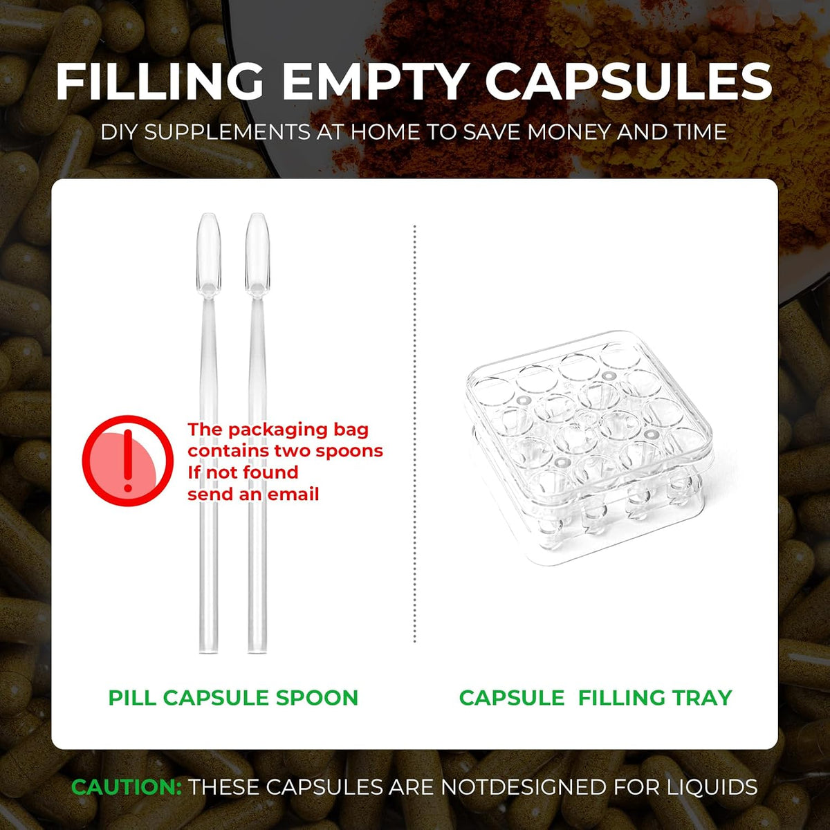 Cápsulas Vegetales Vacías Tamaño 2 (100 – Tamaño 2: Un tamaño versátil, con una capacidad aproximada de 0.37 ml, – Image 6