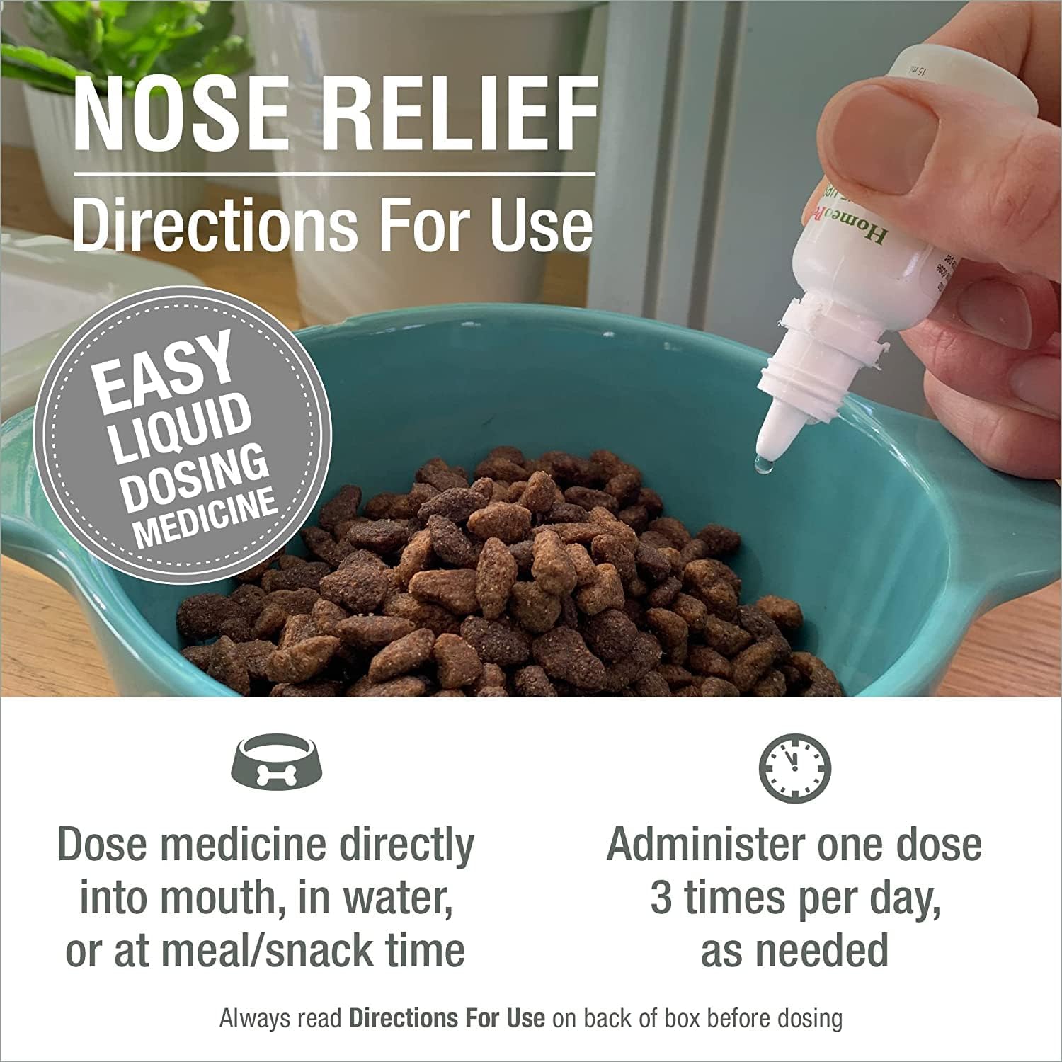 HomeoPet Nose Relief para perros y mascotas - 15 ml