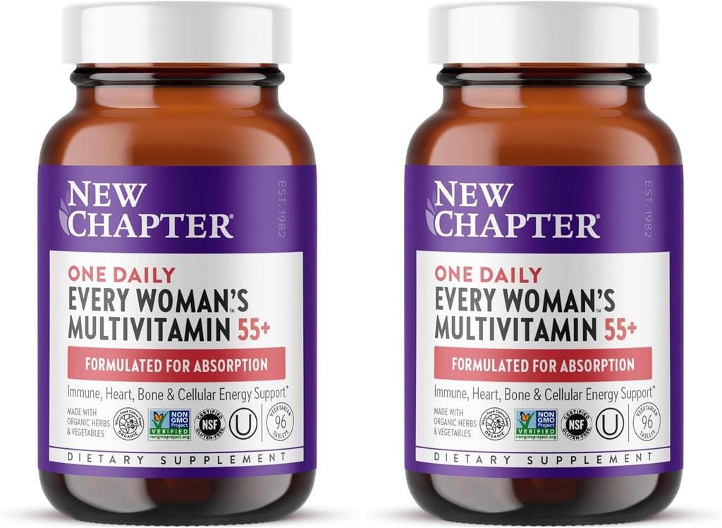 New Chapter Every Woman's One Daily 55+ - Multivitamínico para Mujeres - 96 Comprimidos