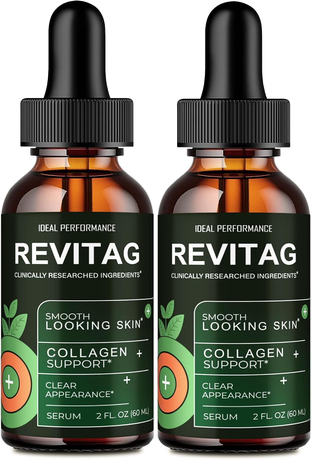 Revitag Drops, Suplemento Líquido para la Circulación Sanguínea - Máxima Potencia, 2 Envases