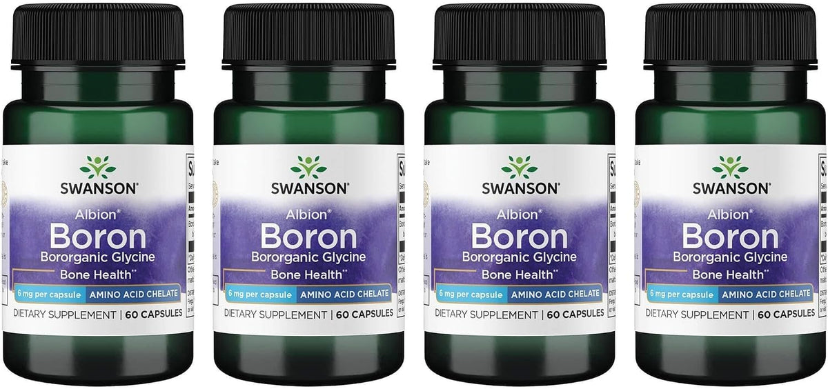 Swanson Boro de Albion – Boroganic Glicinato – 60 cápsulas (6 mg) – Pack de 3 – Image 2