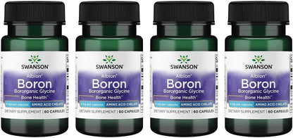Swanson Boro de Albion – Boroganic Glicinato – 60 cápsulas (6 mg) – Pack de 3 – Image 2