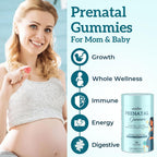 Quorinthiumax Gominolas Prenatales Sin Azúcar con DHA y Probióticos - 180 uds (2 Envases)