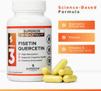 Superior SENOLYTIC+ | Complejo Fisetin-Quercetina | Formulado por Médicos