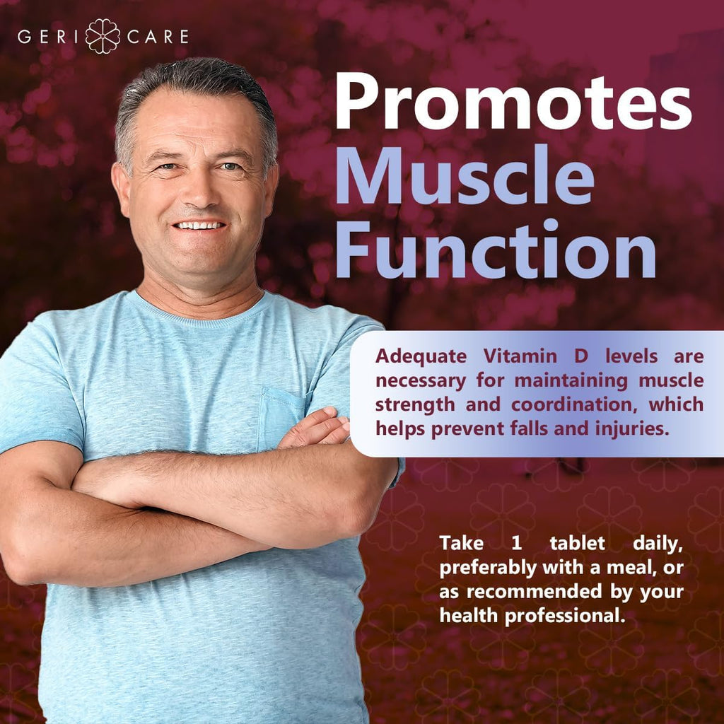 GeriCare Vitamina D-3 25 mcg (1.000 UI) – 200 Comprimidos