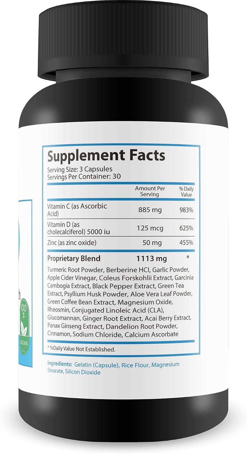 CDZ Suplemento de Vitamina C, D, Zinc y Hierbas