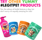 LEGITPET Golosinas Omega 3 de Aceite de Salmón de Alaska para Perros – 120 Masticables con EPA y DHA