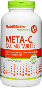 NutriBiotic Ascorbato Sódico Vitamina C Tamponada, 100 Cápsulas