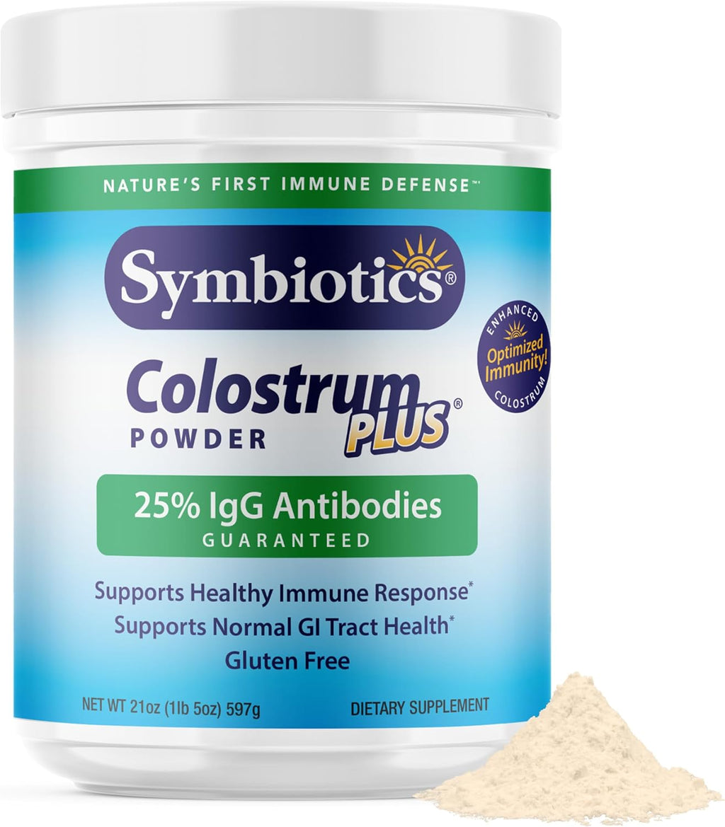 Symbiotics Colostrum Plus en Polvo - Calostro con 25% IgG (596 g)