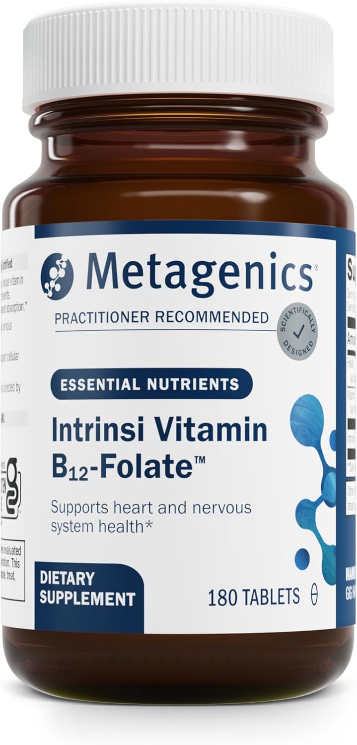 Metagenics Intrinsi B12-Folate - Metilcobalamina y L-5-MTHF con Factor Intrínseco - 60 Comprimidos