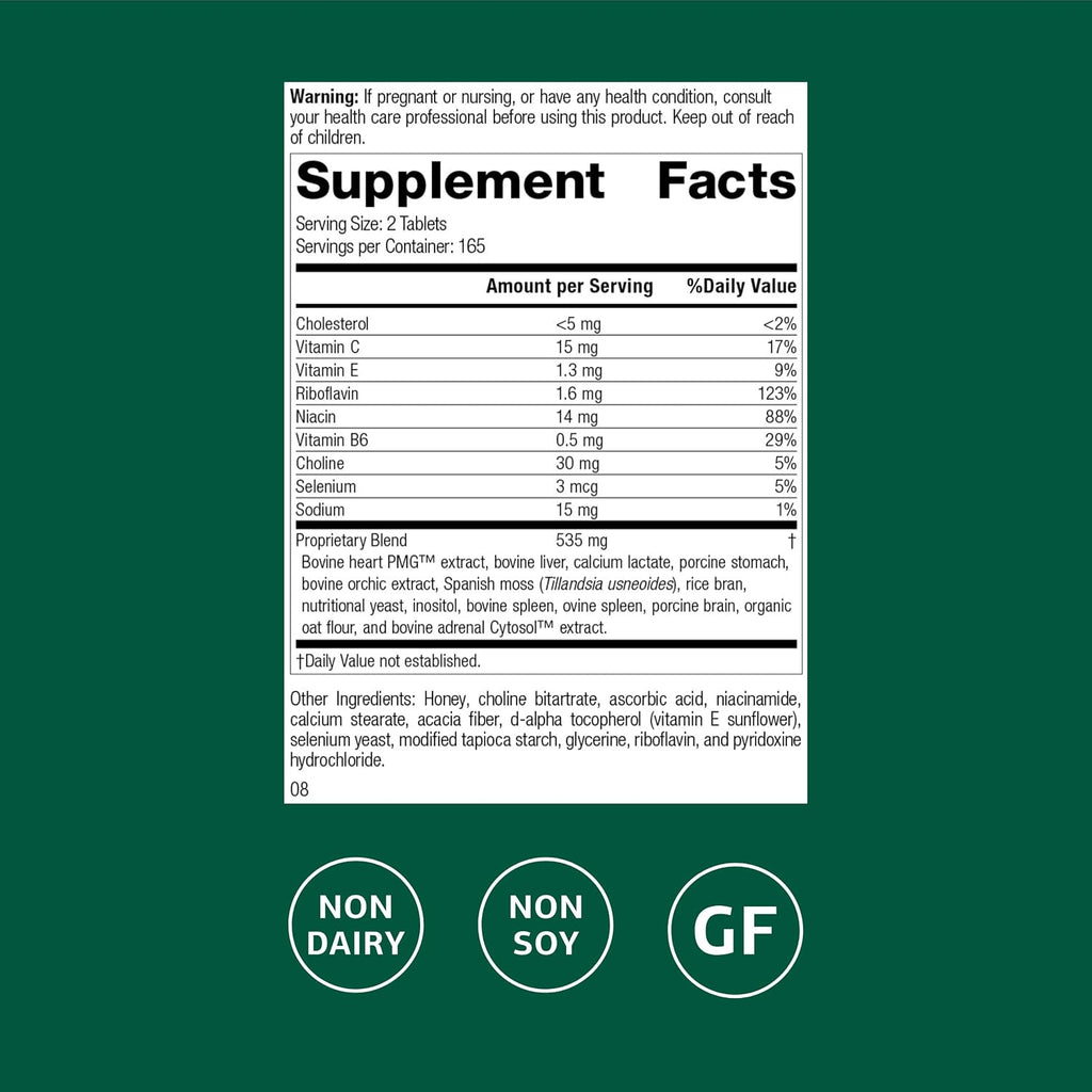 Standard Process Cardio-Plus GF - Cardiovascular Support with Vitamins B6, C, and E - Gluten-Free, Dairy-Free, Soy-Free - 330 Tablets