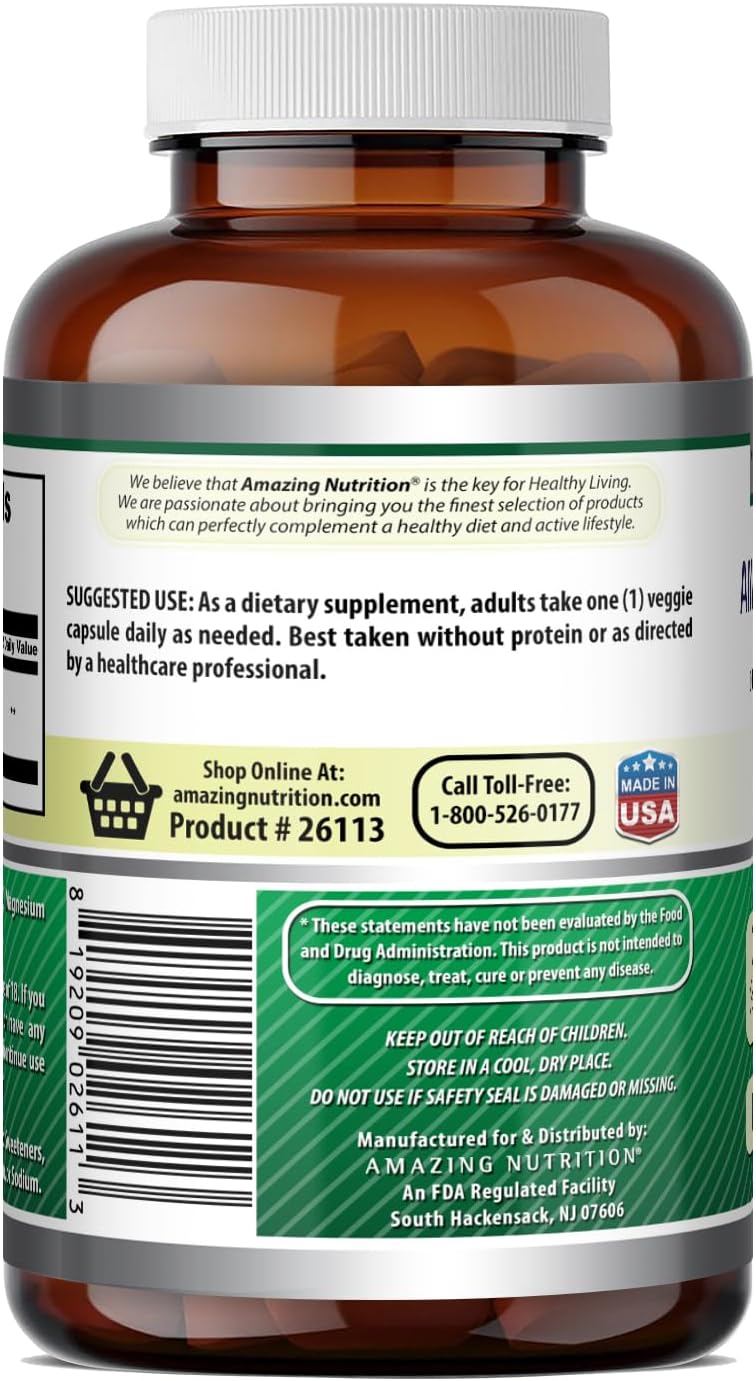 Amazing Formulas GABA 750mg Cápsulas Vegetales - 300 Unidades