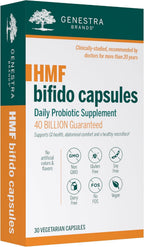 Genestra Brands HMF Bifido Cápsulas | Salud Gastrointestinal, Confort Abdominal y Apoyo a la Microflora | 30 Cápsulas