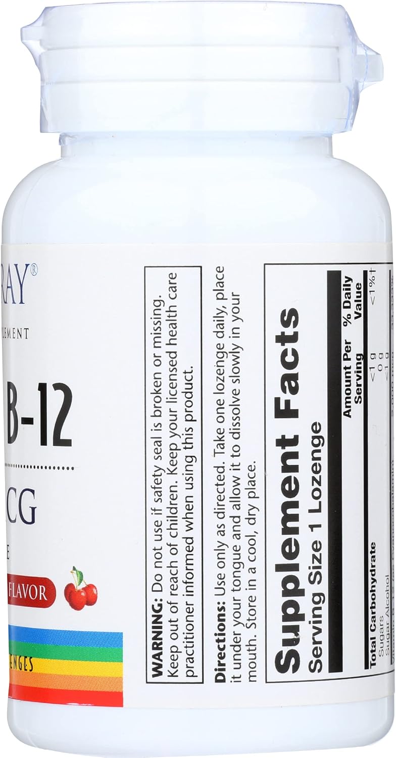 Solaray Vitamina B12 2000 mcg, 90 Comprimidos