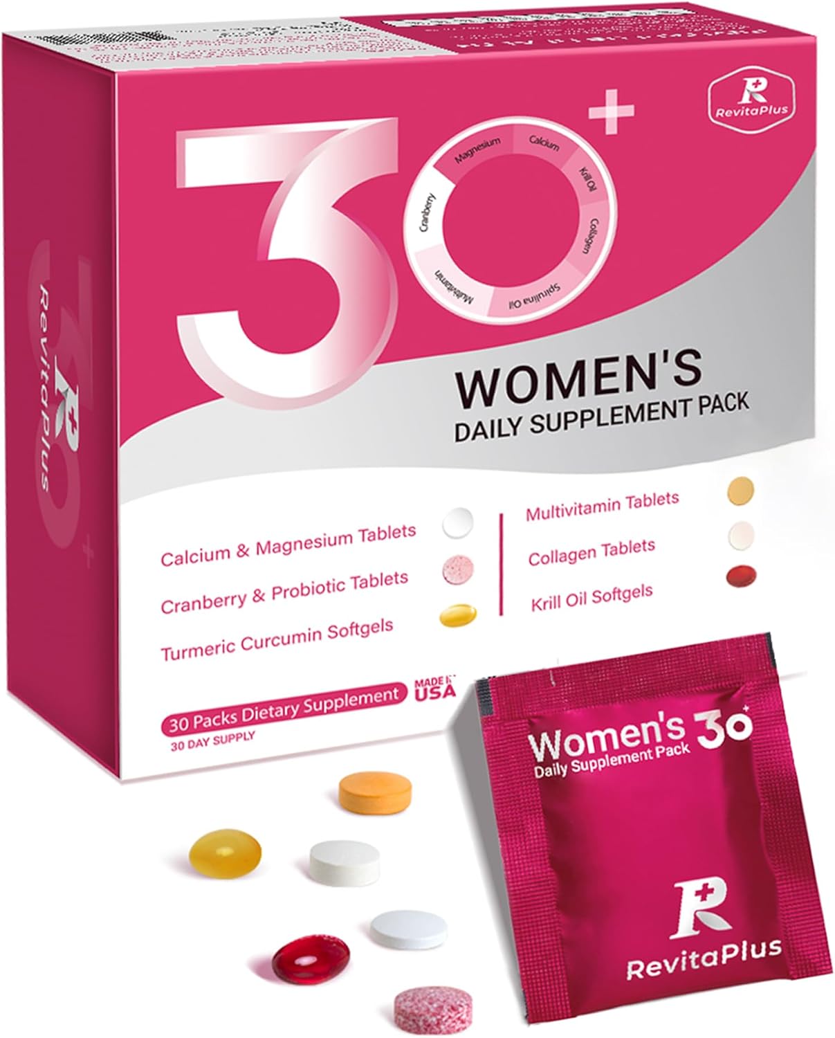 RevitaPlus Multivitamínico para Mujeres - 30 Packs