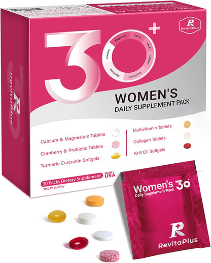 RevitaPlus Multivitamínico para Mujeres - 30 – Apoyo energético: Las vitaminas del grupo B y otros nutrientes – Image 1