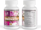 Nutri Supreme Ultimate Prenatal Vitamins, 90 Cápsulas Vegetales - 1.000 mcg de Folato, Multivitamínico de Una Toma Diaria