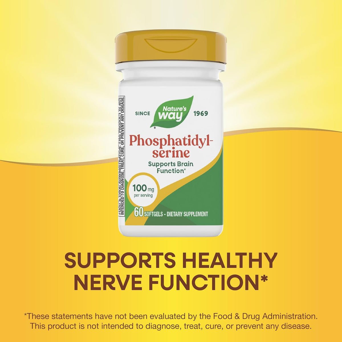 Nature's Way Fosfatidilserina, 100 mg por Cápsula, 60 Cápsulas Blandas – Image 4