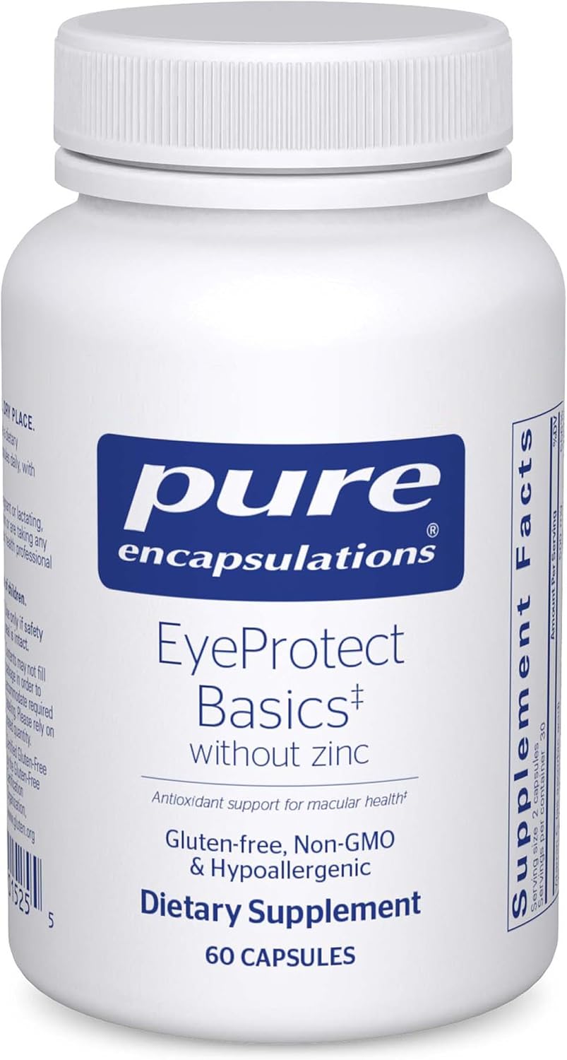 Pure Encapsulations EyeProtect Basics Zinc-Free | Key Antioxidant Support for Eye Health* | 60 Capsules