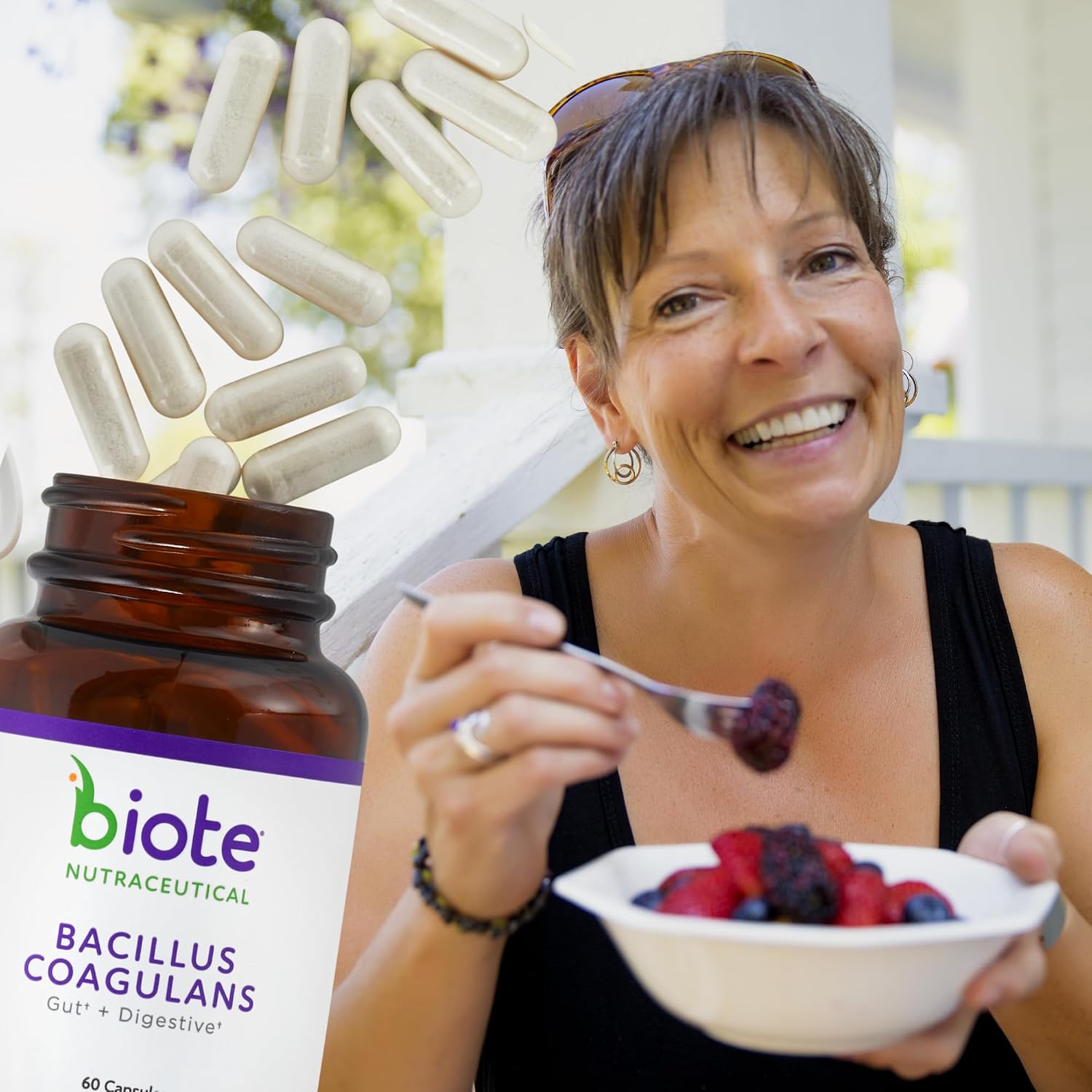 Biote Nutraceuticals Bacillus Coagulans - Probiótico para la Salud Digestiva (60 Cápsulas)