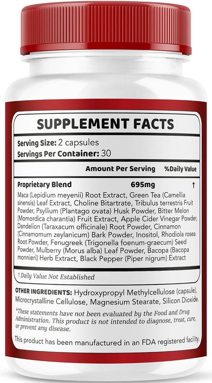 2 Pack - Glycogen Support, Fórmula Avanzada para el Control del Glucógeno, 30 Cápsulas por Envase (60 días)