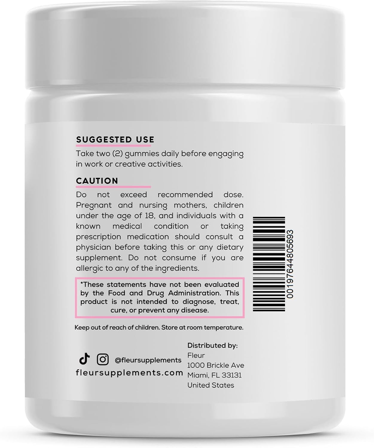 FLEUR Bloom & Glow Gummies para Cabello, Piel y Uñas - Suplemento con Biotina e Inositol - 60 Gominolas Veganas Sin Azúcar