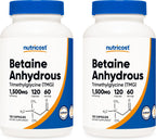 Nutricost Betaine Anhydrous 1500mg, 120 Capsules