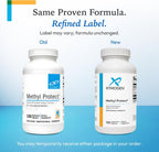 XYMOGEN Methyl Protect - 3400 mcg 5-MTHF (5-Metiltetrahidrofolato) con Vitaminas B Activadas - Apoyo Cardiovascular y Neurológico - 120 Cápsulas Vegetarianas