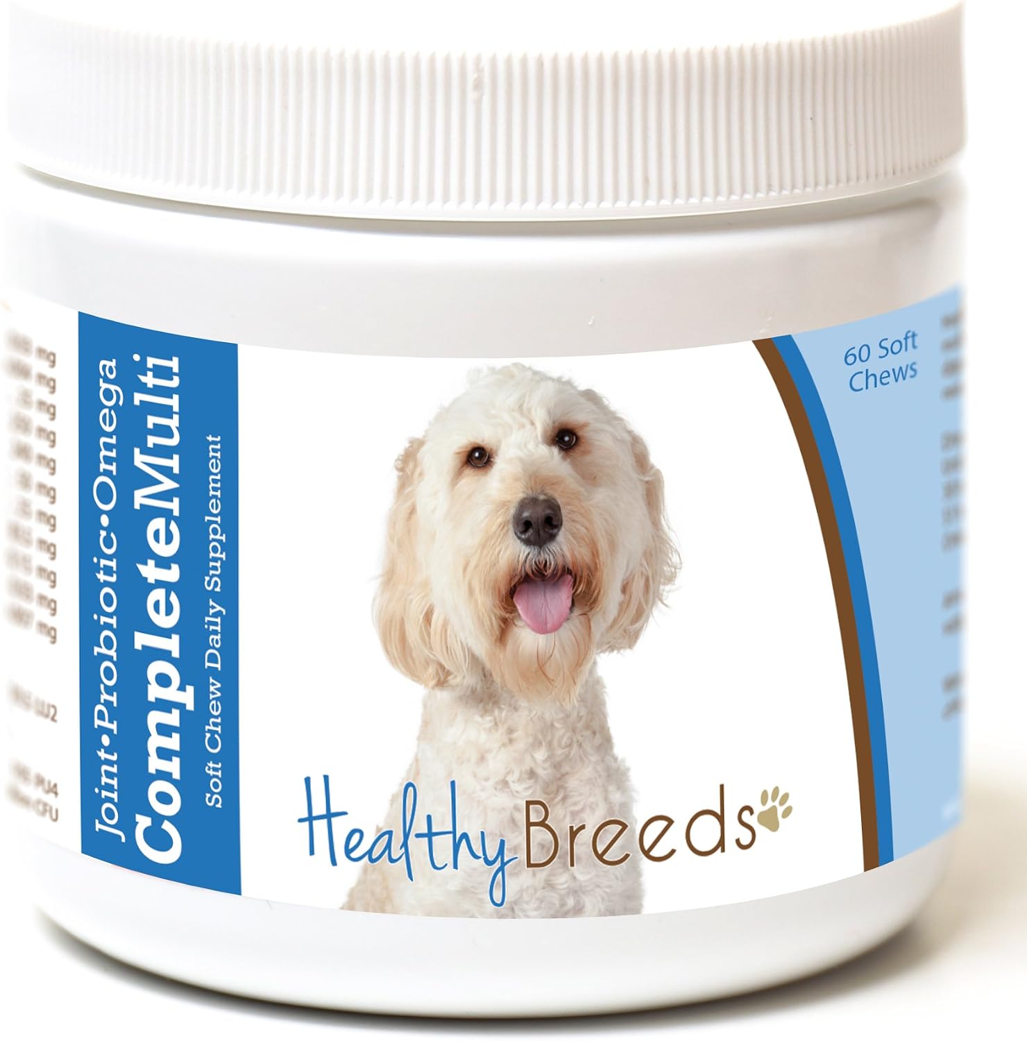 Healthy Breeds Labradoodle Multivitamínico Todo en Uno Masticables 60 unidades