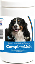 Healthy Breeds Bernese Mountain Dog Todo en Uno Multivitamínico Masticable Suave 120 Unidades