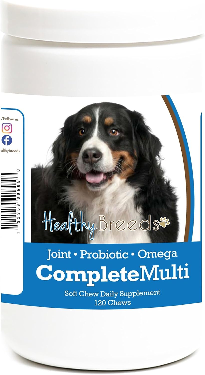 Healthy Breeds Bull Terrier Multivitamínico Todo en Uno Masticable 120 uds