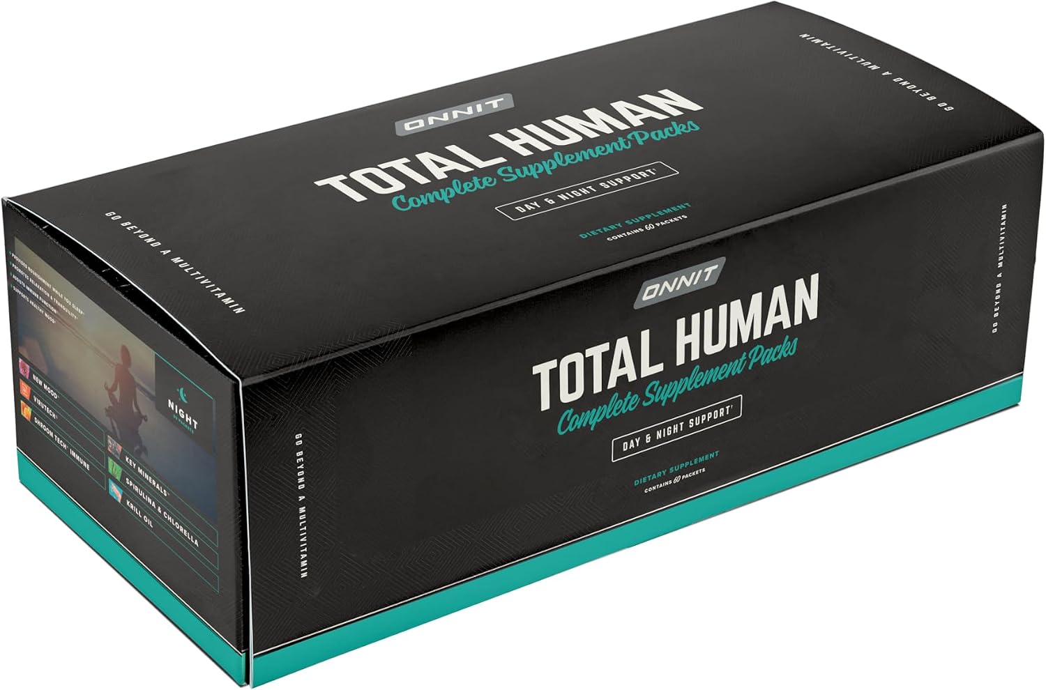 ONNIT Pack de Rendimiento Diario: Alpha Brain Nootrópico (90 cápsulas) + Total Human Day & Night (30 días)