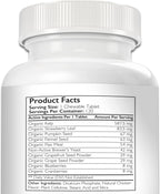 Nutrition Strength Cuidado Dental para Perros - Eliminador Natural de Placa y Sarro con Algas Orgánicas, Hojas de Fresa y Semillas de Calabaza - 120 Comprimidos