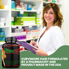 CURVIMORE Crecimiento Capilar - 60 Comprimidos con Biotina, Keratina y Colágeno
