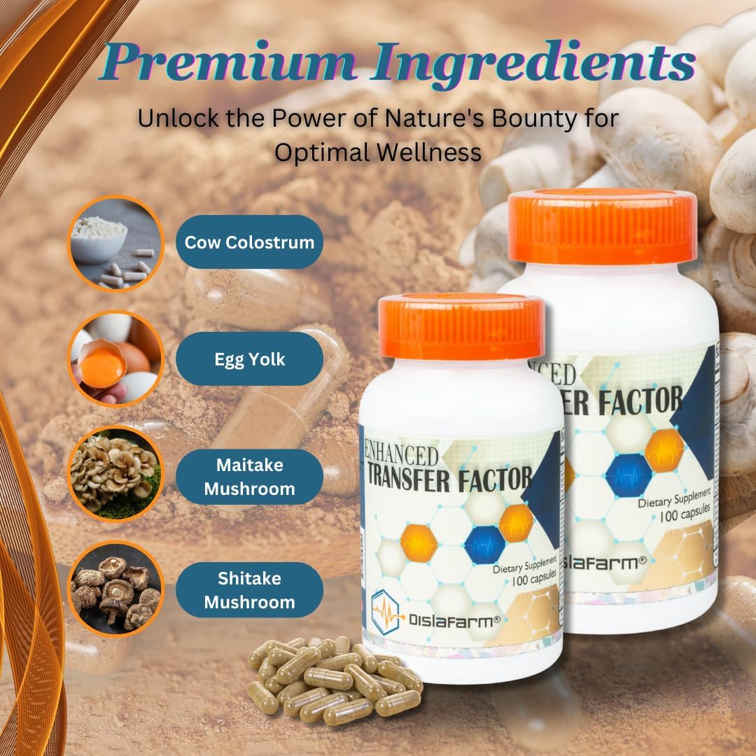 Transfer Factor Enhanced, 100 Cápsulas Naturales – Apoyo Inmunitario