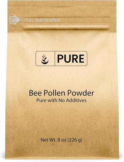 PURE ORIGINAL INGREDIENTS Polen de Abeja, 227 g (8 oz) - Sin rellenos, Suplemento Puro – Image 1