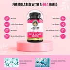 Ancient Bliss Myo y D-Chiro Inositol 40:1, 2050mg por dosis, 120 Cápsulas Veganas