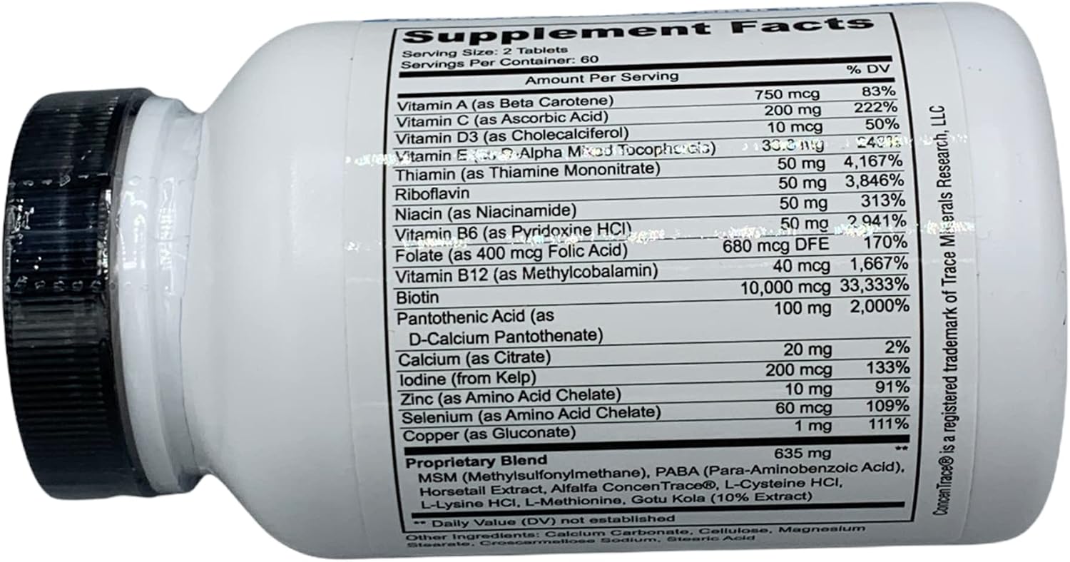 Vitol Great Hair Liberación Prolongada 10,000 mcg Biotina, 120 Comprimidos