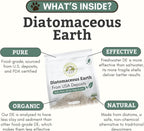 Wholistic Pet Organics Tierra de Diatomeas de Grado Alimenticio para Perros y Gatos - 368g (13 oz) - Polvo Multiusos