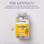 SOLARAY Vitamina C Masticable con Rosa Mosqueta y Acerola - 485 mg - 100 Comprimidos