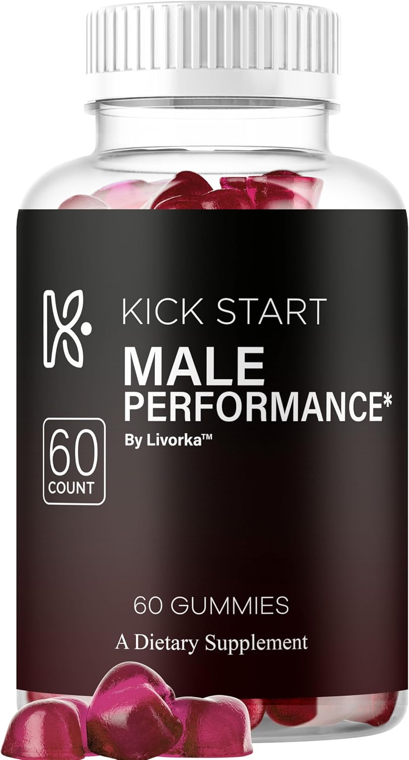Kickstart Gummies – Gominolas Multivitamínicas para Hombres, Fórmula Avanzada Natural, 60 Unidades