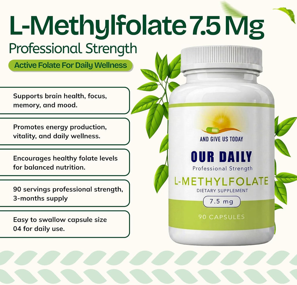 Our Daily Vites L-Methylfolate 7.5mg - 90 Cápsulas