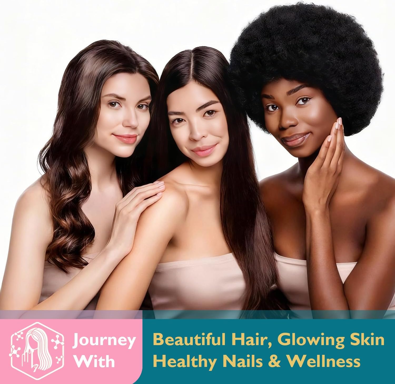 Gominolas de Biotina para Cabello, Piel y Uñas - Ficpoud - 60 Gominolas Veganas