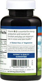 Carlson B-2, 100 mg de Riboflavina, Producción de Energía, Visión y Piel Sana, 250 Comprimidos Vegetarianos