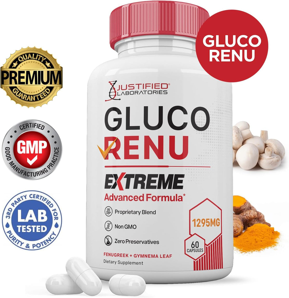 Gluco Renu Extreme 1295 mg – Complemento de – Berberina: Un alcaloide presente en plantas como el sello de oro, – Image 2