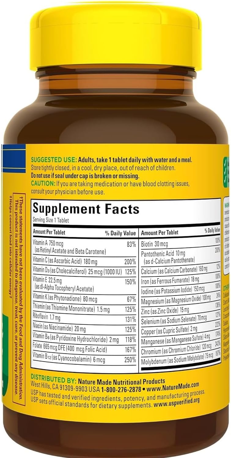 Nature Made Multi Complete Tablets - 130 Tablets (2-Pack)