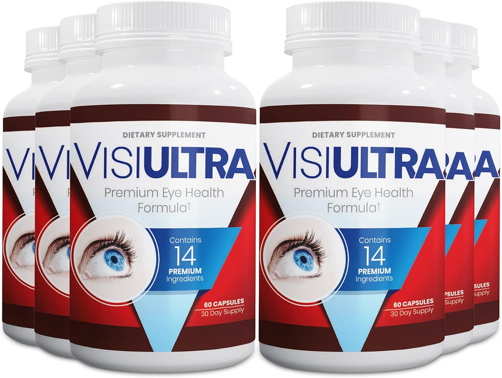 VisiUltra Suplemento para la salud ocular – 14 nutrientes esenciales para visión clara, protección contra luz azul y bienestar ocular. 60 cápsulas.