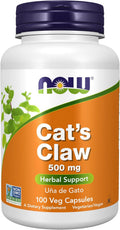 NOW Foods - Uña de Gato 500 mg, 100 Cápsulas Vegetales